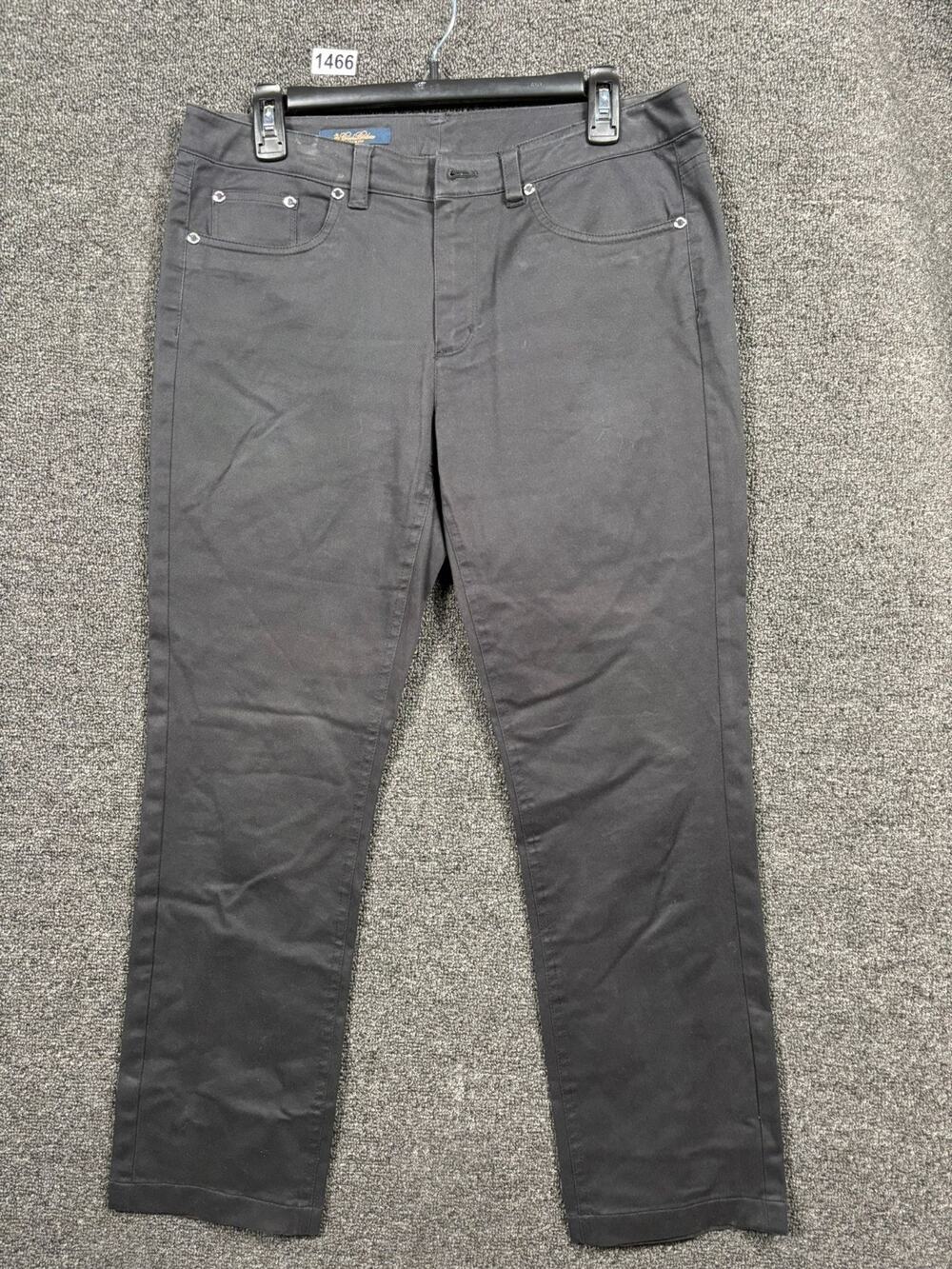 Brooks Brothers Natalie Fit Ankle Pants Womens Size 8 Black Mid Rise Straight